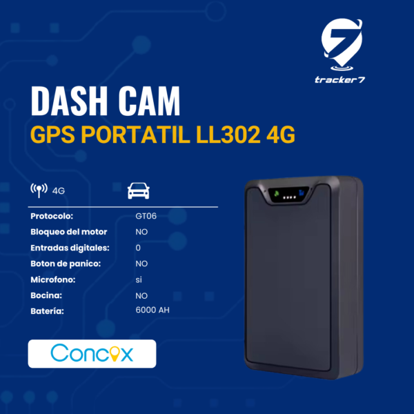 RASTREADOR GPS PORTATIL LL302 4G